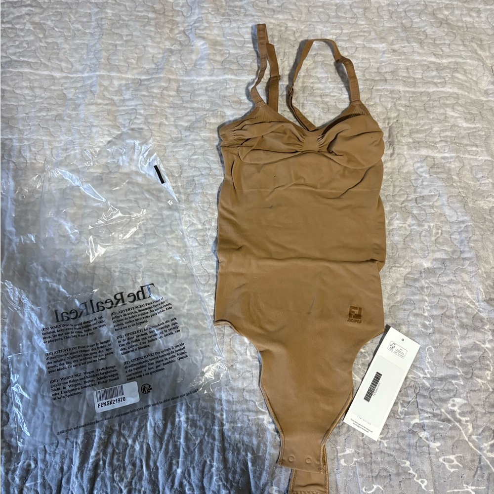 Fendi Skims Camel Shapewear Bodysuit